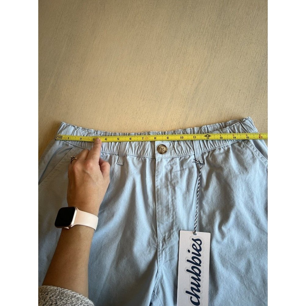 Chubbies Men’s Originals Stretch Short The Altitudes 5.5” Light Blue Size XL NWT - Picture 11 of 13